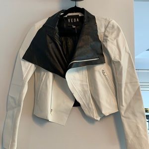 White leather jacket